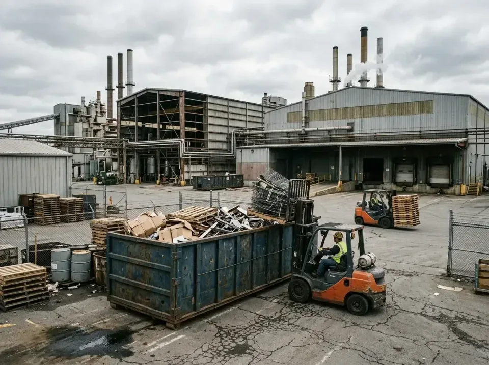 industrial-factory-scrap-conta-003 — frequently asked questions, Cheap Roll-off Dumpster Rentals in Clinton, MO